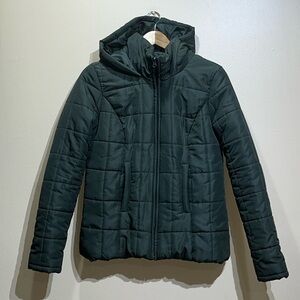 New York & Company Olive Green Army Green Puffer Jacket